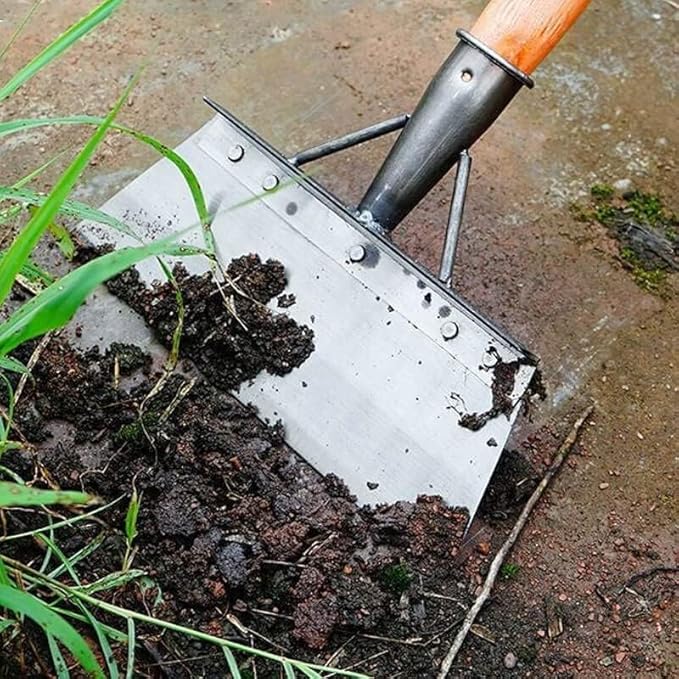 Multifunctional Heavy Duty Garden Tool - 10'' Flat Shovel for Digging, Lawn Edging, and Weed Removal (1pc)