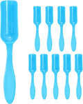 10-Pack Mini Gardening Shovel Spoons, Plastic Garden Soil Scoops for Cultivation Digging Transplanting/Flower Planting/Plant Succulent, Colorful Small Gardening Tools [Blue]