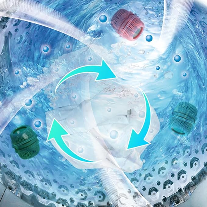 3pcs/Set Washing Machine Laundry Ball, Fabric Softener Dispenser, Reusable Laundry Sponge Ball for Washer, Dryer, Household Substitute
