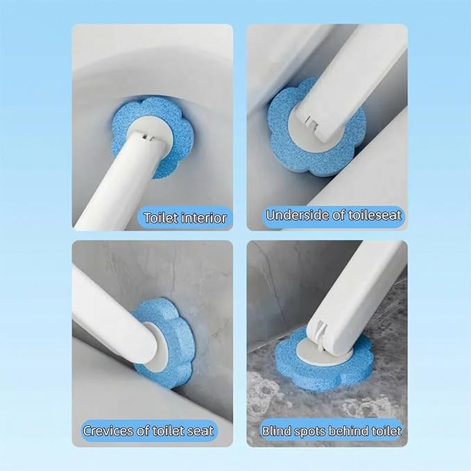 Disposable Toilet Brush with 48 Refills, ,Toilet Bowl Cleaner,Toilet Cleaning Supplies,Toilet Bowl Brush,automatic lid-opening and closing toilet brush with Holder for Bathroom Deep Cleaning & Hygiene