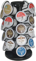 BLACKSMITH FAMILY Capacity of 32 Pods K Cup Holders,K Cup Holder, K Cups Holder,K Cup Carousel, Coffee Pods Holder Storage Organizer Stand,No Assembly Required,Black