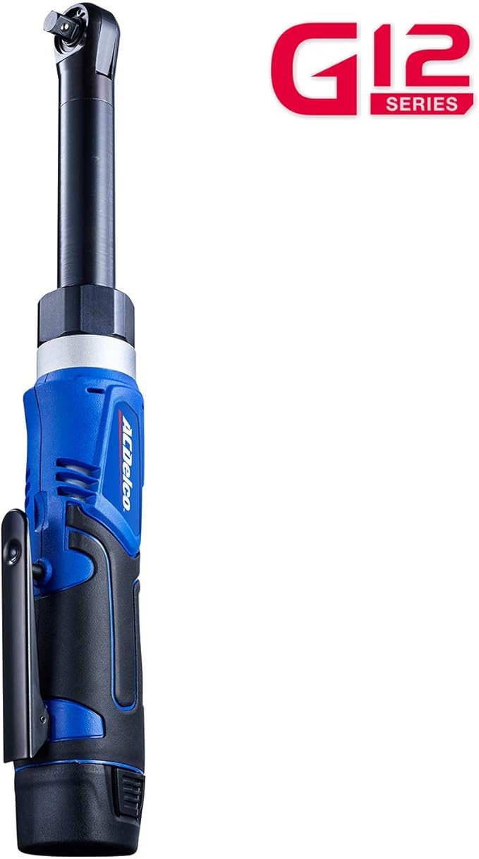 ACDelco ARW1218-3P G12 Series 12V Li-ion Cordless 3/8” 40 ft-lbs. Extended Ratchet Wrench Tool Kit