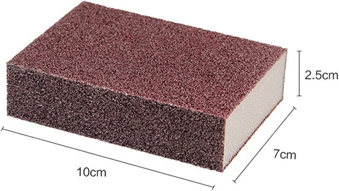 5 Pack Emery Magic Wipe Sponge, Nano Carborundum Sponge, Emery Sponge Brush Eraser Scrub, Pot Scrubber Scouring Pad Kitchen Magic Cleaning Sponge for Removing Rust Cleaning Pots and Pans