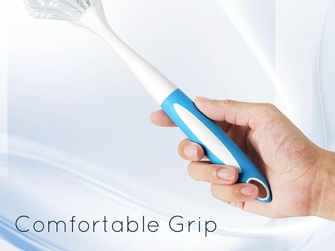 Dish Brush with Handle, Firm Bristles Dish Scrubber for Pots, Pans & Sink Cleaning, 4 Pack