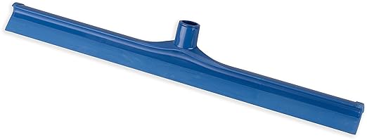 SPARTA 24" Floor Squeegee Replacement Head, Seamless Rubber with Rust-Free Plastic Frame for HACCP Compliance, Heavy-Duty Industrial Use, Thermoplastic Rubber, 24 Inches, Blue