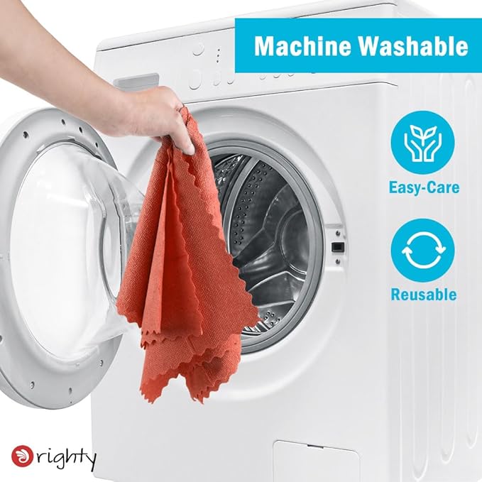 Orighty Cleaning Cloths Bulk, 200 Pack Shop Rags Reusable, Multi-Purpose Shop Towels for Cars, Microfiber Cleaning Rags for Automotive, Mechanic, Kitchen, Lint Free Towels 11.5’’ x 11.5’’, Red