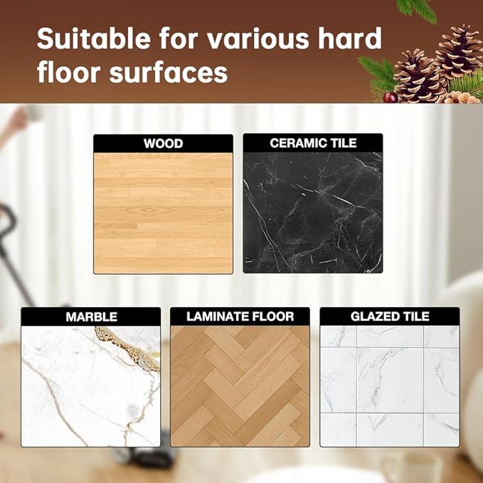 PUREFUSION Floor Cleaning Solution Compatible With Tineco iFLOOR FLOOR ONE Series Wet Dry Vacuum, Cedar Wood Scent Deodorizing Floor Cleaner Solution 50.7 FL OZ/1.5L