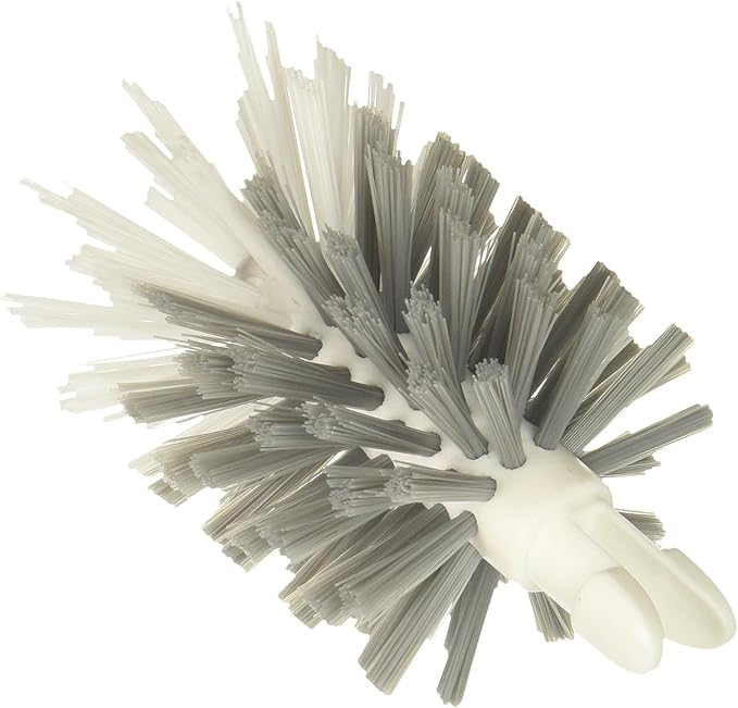 Full Circle Clean Reach Bottle Brush Replacement Head - Long Handle, Flexible, For Water Bottles, Baby Bottles, Narrow Containers, Kitchen Cleaning - White