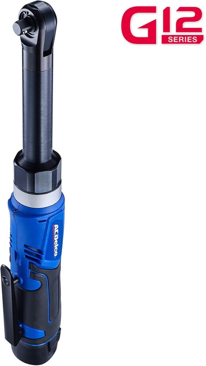 ACDelco ARW1218-3P G12 Series 12V Li-ion Cordless 3/8” 40 ft-lbs. Extended Ratchet Wrench Tool Kit