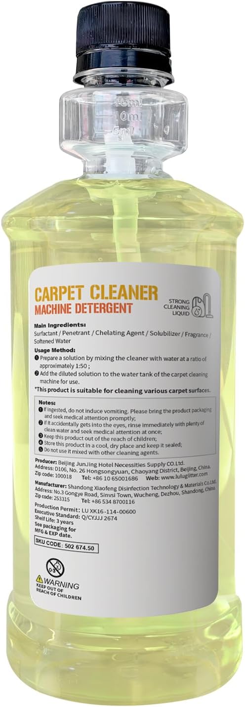 Carpet Machine Cleaner Deep Clean Refresh Concentrated Stain and Odor Remover Full Size Carpet Cleaner Machine Formula Compatible with Bissell and other