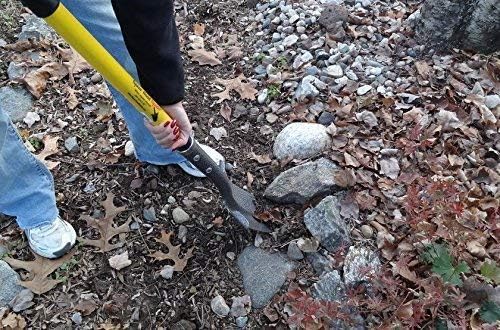 Spear Head Spade SHFD3 40" Red Garden Spade Shovel - Gardening Shovel with a 9" x 11" Beveled Blade, Steel-Reinforced Fiberglass Long Handle & Cushioned D-Grip - Digging Spade for Planting
