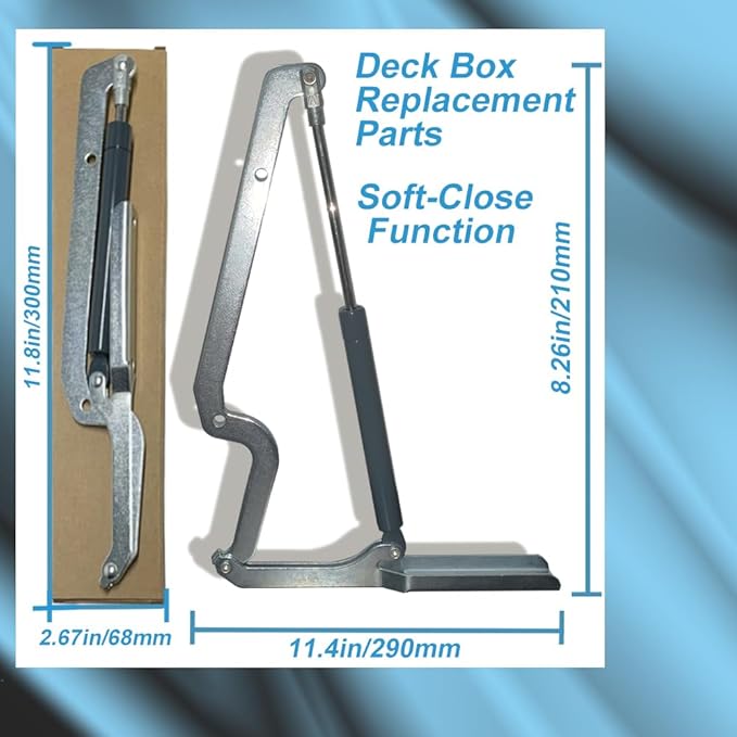 for Keter Deck Box Hinge Replacement (Pack of 2) - Direct Fit SOP Parts for Outdoor Storage Box Lid Repair,Compatible with keter Storage Box Hinges