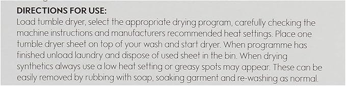 Waitrose 40 Linen Fresh Tumble Dryer Sheets