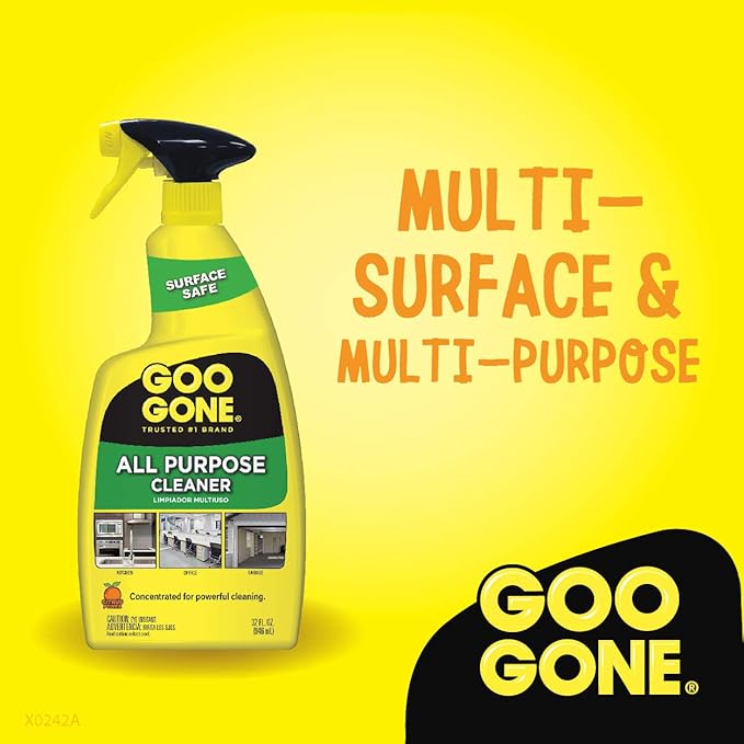 Goo Gone All-Purpose Cleaner - Removes Dirt, Grease, Grime and More - 32 Ounce - [2 Pack]