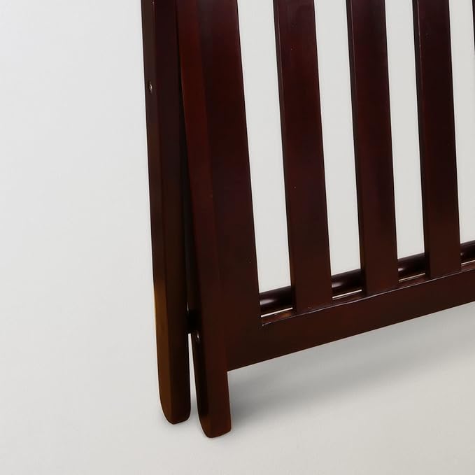 Casual Home Luggage Rack with Shelf, Espresso
