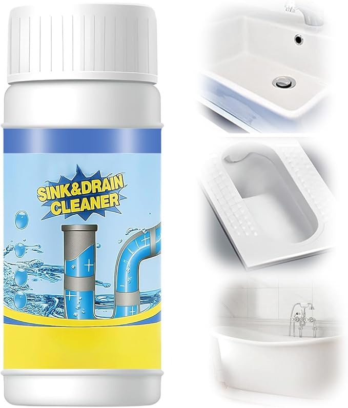 2026 Upgraded Sink and Drain Cleaner, Pipeline Dredging Agent, Sink and Drain Cleaner Powder, Multi-functional Fast-Acting Pipe Dredging Agent for Kitchen and Toilet Pipeline (1 PCS)