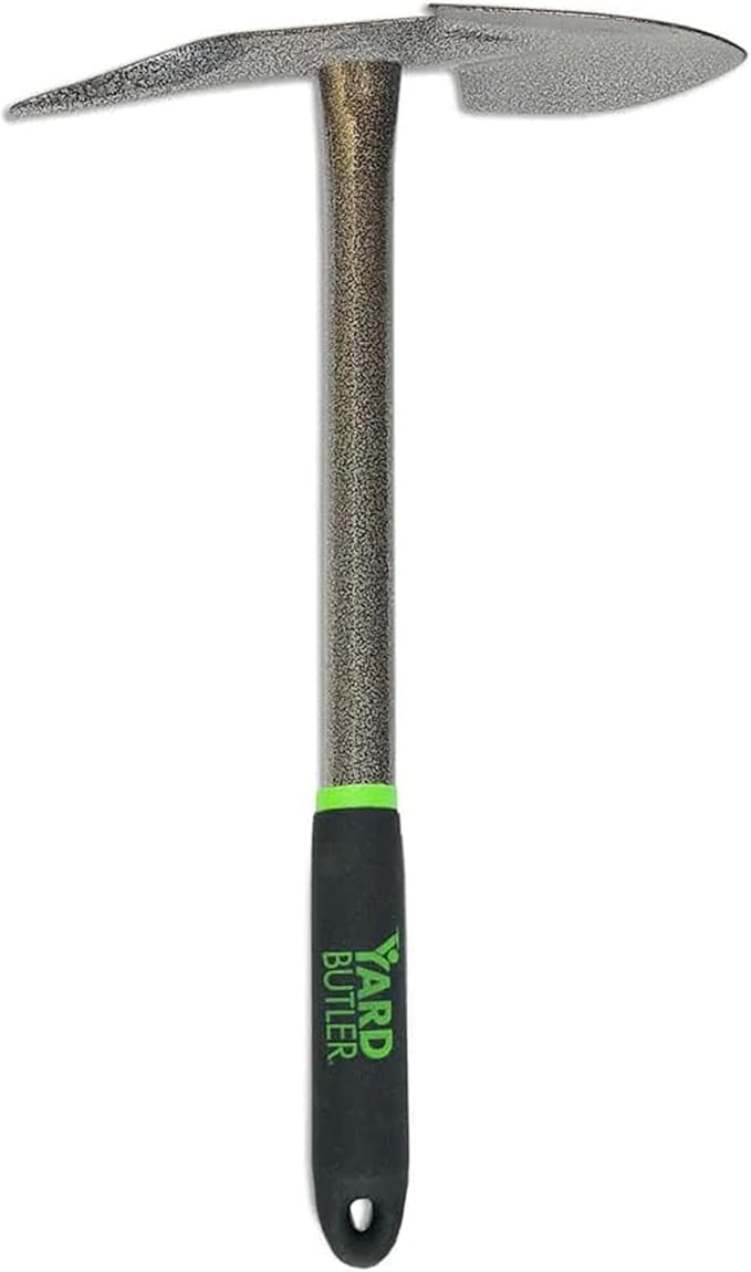 Yard Butler Terra Garden Hand Tools - Weeding Hand Tiller Tool for Efficient Gardening - Weed Remover Tool for Lawn & Garden Care - Durable Gardening Accessory, Planter