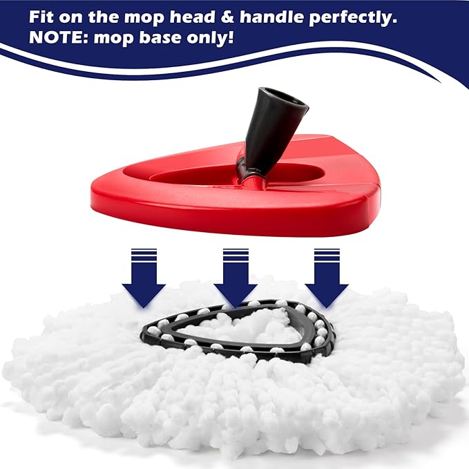 Spin Mop Replacement Base Compatible with Ocedar EasyWring 1 Tank System, Spin Mop Heads Replacements Base Compatible with O Cedar Replace Head