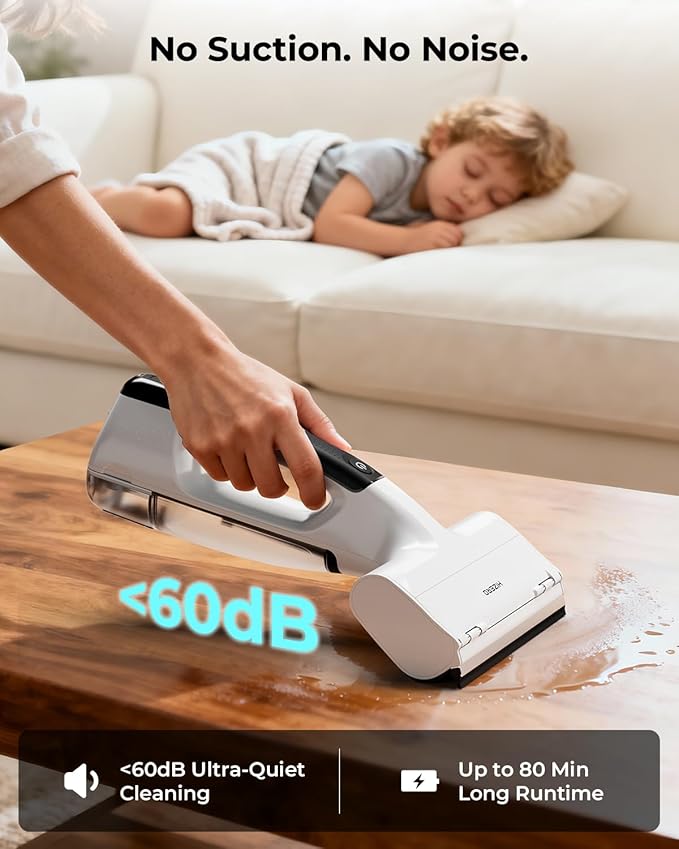 Hizero Handheld Multi-Surface Cleaner for Tables, Desks, Countertops,Glass and Mirrors – Cordless Hard Surface Cleaning Tool that Leaves Surfaces Streak-Free and Dry, No Rags Needed(H100)