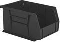 Hudson Exchange 9-1/2" x 6" x 5" Plastic Stackable Storage Bin and Hanging Container (Black, 1 Pack)