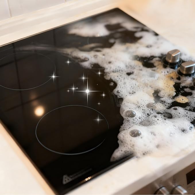 Clean Up Kitchen Oil Stains Spray: Foam Cleaner Spray Cuts Through Baked-On Grease on Ovens Stove Tops Grills - Heavy Duty Kitchen Degreaser & Cleaner for Multi-Surface Cookware & Countertop