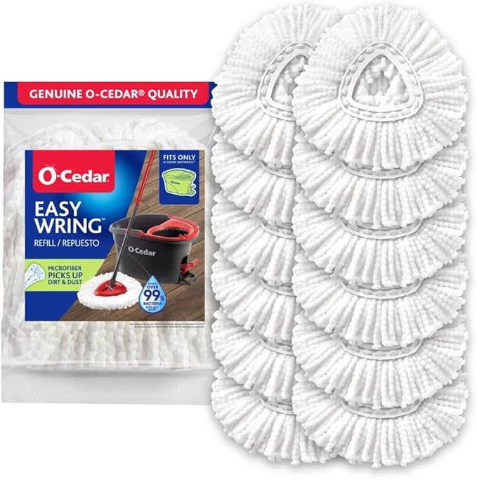 O-Cedar EasyWring Spin Mop Head Refill (Pack of 12)