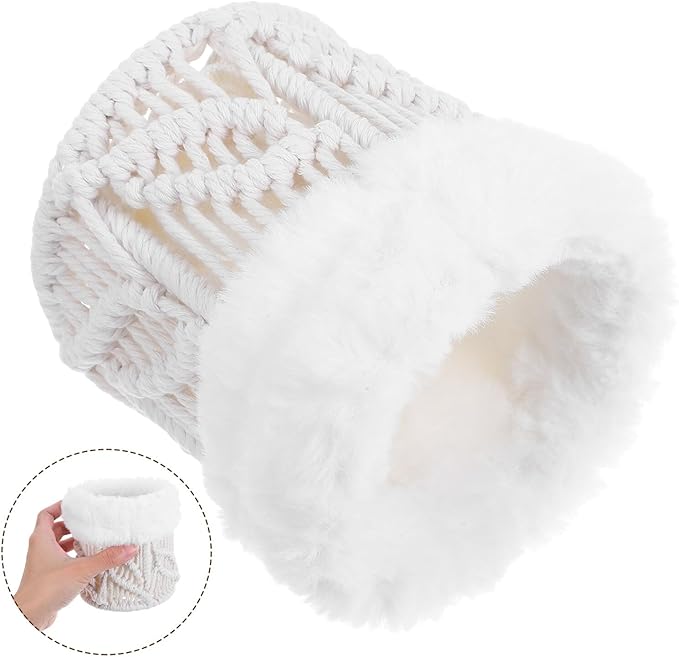 Boho Eyeglass Holder Stand with Cotton Rope Sunglasses Organizer Box for Home Desk Nightstand Eyewear Storage Leaf Pattern Creative Decor