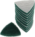 10Pcs Triangle Nylon Fiber Cleaning Pads for Scouring, Heavy Duty Reusable Non-Scratch Scrubbers for Kitchen, Stovetop, Dish Cleaning- 240 Coarse