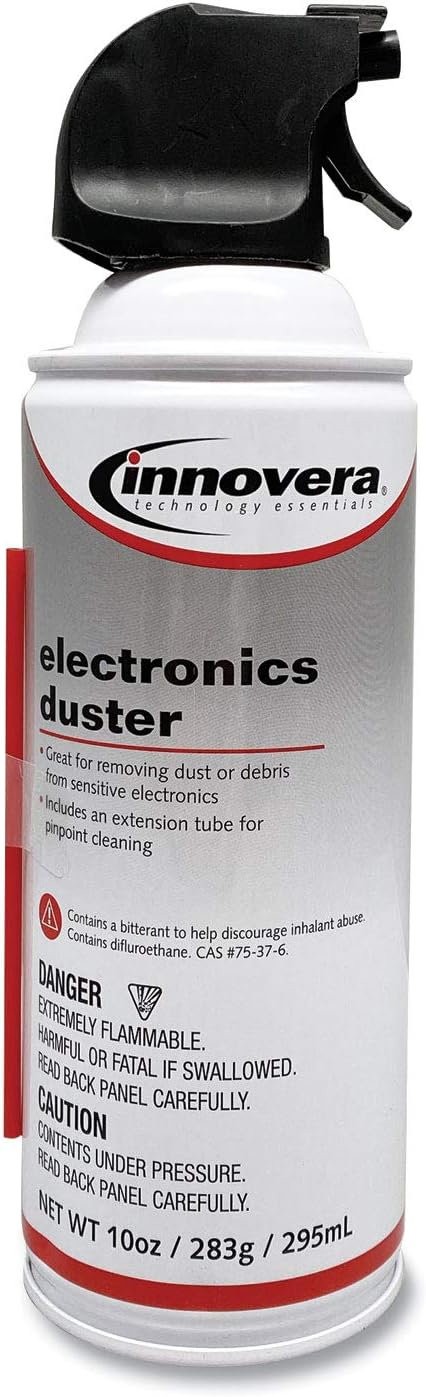Innovera 10010 Compressed Air Duster Cleaner, 10 Oz Can