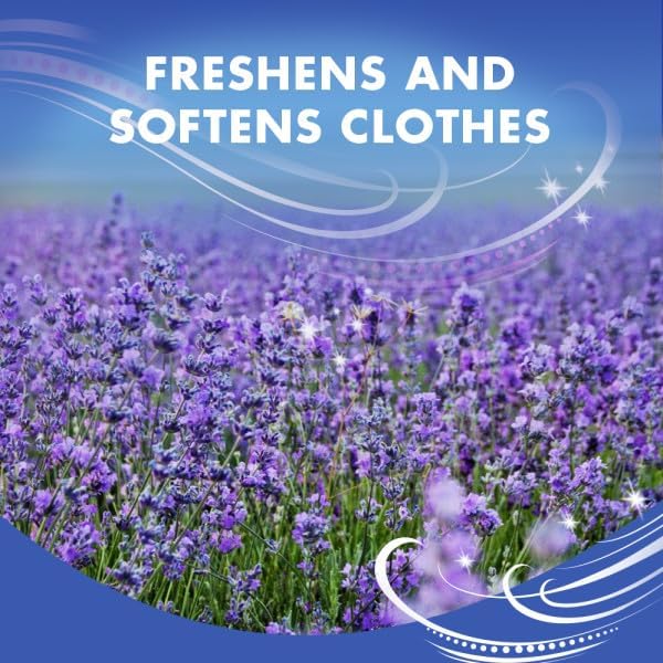 Arm & Hammer Essentials Fabric Softener Sheets, Lavender & Linen, Made with Essential Oils, Softens Clothes, Stops Static, 5.5x9 inches, 100 Count (Pack of 2)