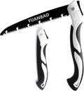 12 Inch Folding Saw, Pruning Hand Saw for Wood Cutting, Garden Pruner with SK5 Curved Blade, Triple- Cut Razor Teeth, Foldable Handsaw for Tree Trimming, Camping, Gardening and Carpentry
