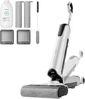 uwant Wet Dry Vacuum Cleaner 180°Lay-Flat Push-in Vacuum Mop All in One with 18000Pa Suction Auto Self-Cleaning Anti Odor Stick Dual-Edge Vacuum Cleaner Set of 1 for Hard Floor/Carpet D100