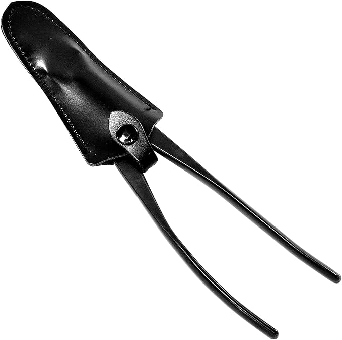 KAKURI Bonsai Wire Cutter 8" (205 mm) Heavy Duty Professional Bonsai Tool, Japanese Carbon Steel, Black, Made in JAPAN
