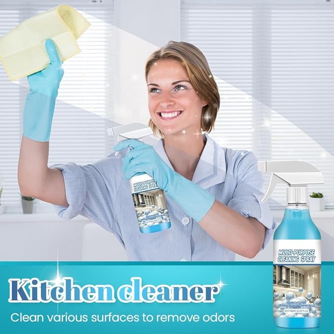 2 PCS Foam Spray Cleaner, Multi Purpose Cleaning Spray, Powerful Degreaser Sprays for Kitchen, Handheld Heavy Oil Cleane, Grime Remover Grease Remover