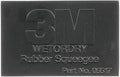 3M Wetordry Rubber Squeegee 05517, 2-3/4 in x 4-1/4 in, Comfort Fit, Flexible, For Wet Sanding