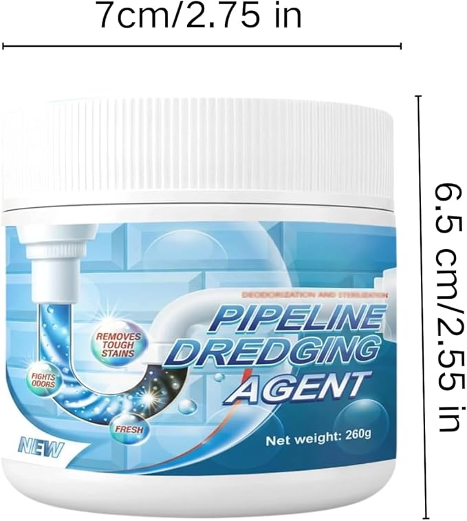 2Pcs Pipeline Dredglng Agent,Sink Drain Cleaner For Kitchen Bathroom,Bathroom Shower Pipeline Dredging Agent, Drain Opener For Kitchen