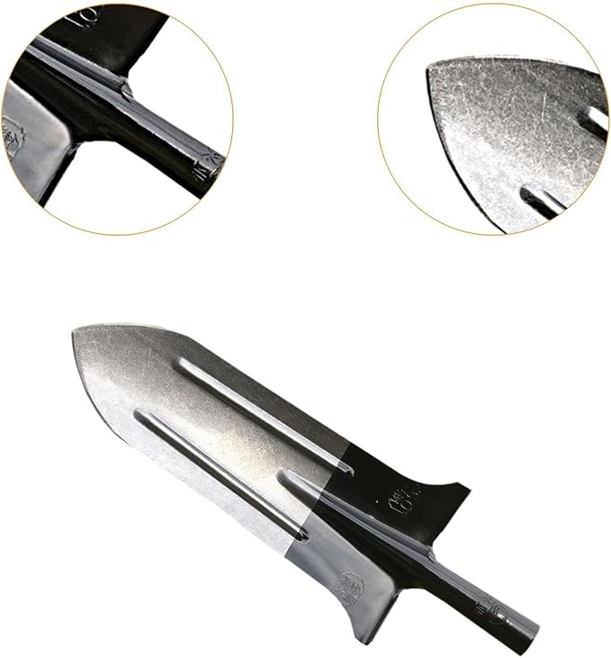 Digging Spade Replacement Head 19.69x7.87 inch Multipurpose Sturdy Handle Hole 3.5cm Gardening Tools for Planting Farming