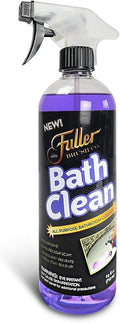Fuller Brush Bath Clean – 24 oz Bathroom Cleaner Bottle with Spray– Dissolves Soap Scum, Hard Water Stains & Mineral Build-Up – For Sinks, Showers & Tubs – Pack of 1