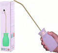 Diatomaceous Earth Duster, 230ml Large, Powder Duster Kit with Long Copper Tube & Folding Funnel, Indoor Outdoor Silicone Sprayer Heavy Duty Bulb Applicator for Home and Garden(White)