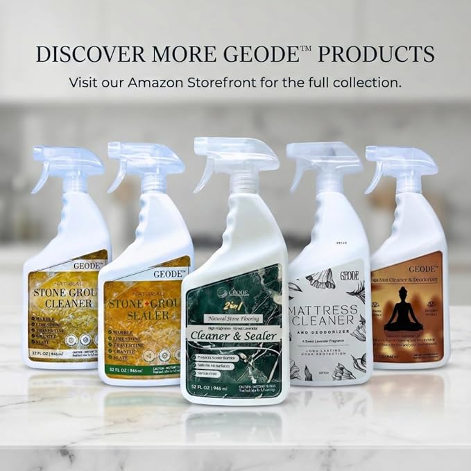 GEODE Carpet Cleaner Solution for Machines – Enzyme Carpet Cleaner & Deodorizer for Deep Cleaning, Pet Stain & Odor Remover, Non-Toxic Concentrated Formula for Carpet Cleaning Machines (32 Oz)
