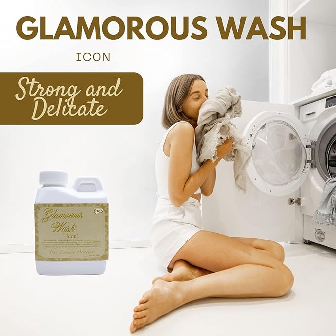 Worldwide Nutrition Bundle: Tyler Glamorous Wash Icon Scent Laundry Liquid Detergent - Luxury Liquid Laundry Detergent - 4 oz, 112-gram Container and Multi-Purpose Key Chain