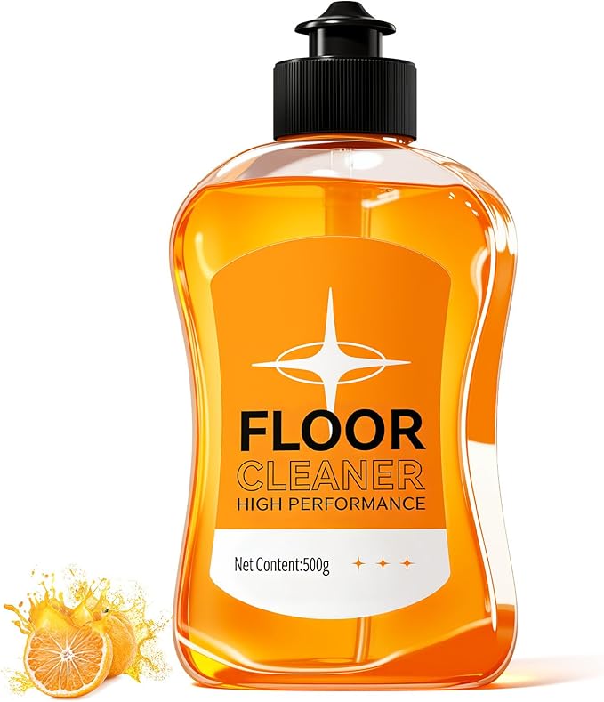 Household Hardwood Floor Cleaner, Floor Solution for Mopping Wood Tile Laminate, Marble, Natural Stones, Porcelain Shower Bathroom, Liquid-17.6 Fl Oz1 Bottle