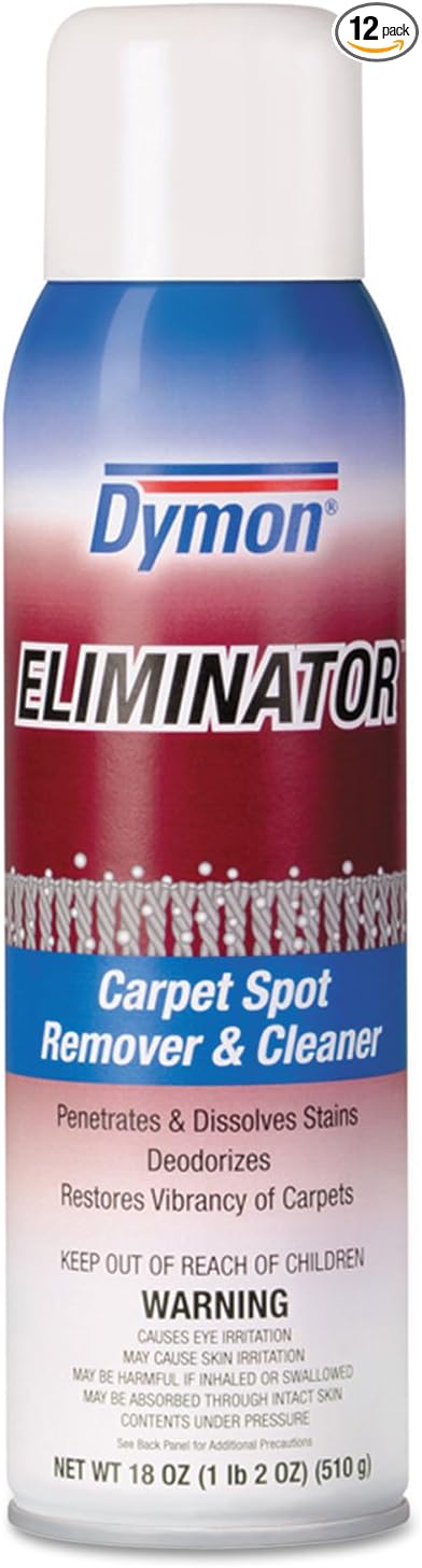 Eliminator Carpet Spot & Stain Remover, 20oz, Aerosol, 12/Carton