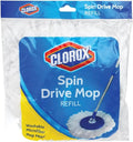 Clorox Spin Dry Mop Machine-Washable Refill Head, One Refill, White