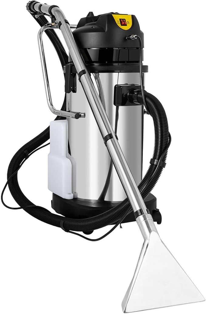 Carpet Cleaner, 110V 1049W 40L Carpet Cleaning Machine Multi-Purpose Wet Dry Upright Vacuum Floor Shampooer Machine with 3 Vacuuming Head for Guest Houses Dry Cleaners Offices