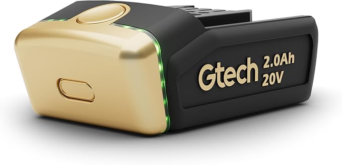 Gtech Power Tool Battery Pack - Lithium-Ion Technology for Longer Runtime - Compatible with All Power Tools - Minimal Self-Discharge - Black/Gold