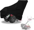 Okcool Gas Rototiller Cover, Universal Waterproof Heavy Duty 600D Rear Tine Tiller Cover with Air Vent (Black)