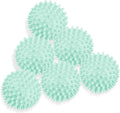 6 Pack Laundry Balls for Dryer, Dryer Balls Laundry Reusable, Dryer Ball Plastic Pellet Packs for Fabric Soften, Reduce Wrinkle and Less Static Cling-Green