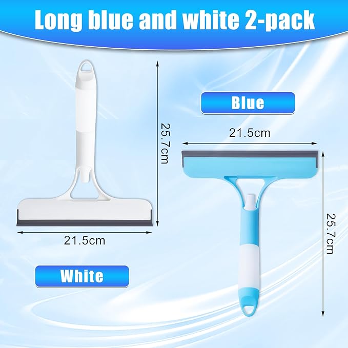 3 in 1 Spray Squeegee, WindowSqueegee with Spray, 3 in 1 WindowSqueegee Cleaning Scraper, Spray WindowSqueegee Cleaner with Spray Bottle for Car, Home, Kitchen Windows (White)