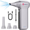 Compressed Air Duster, Ergonomic Design 250,000 RPM Compressed Canned Air Alternative, 3-Gear Powerful Blower for Computer Keyboard, PC Cleaning,Appliance,Car,Home and Outdoor